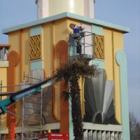 schildern poort Walibi - Decoratief schilderwerk Walibi Flevo