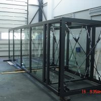 glas en spuitwerk liftschacht