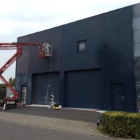 Spuitwerk op locatie - Damwand Stamcaravans Elburg foto 2